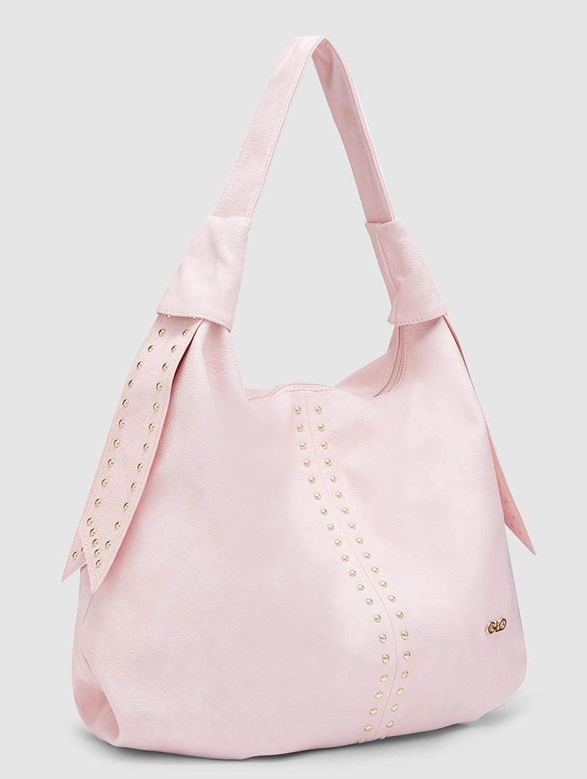 pink leatherette (pu) handbag - 20355103 - Standard Image - 4