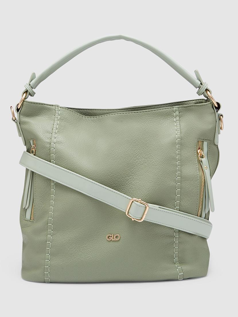 green leatherette (pu) handbag - 20355105 - Zoom Image - 0