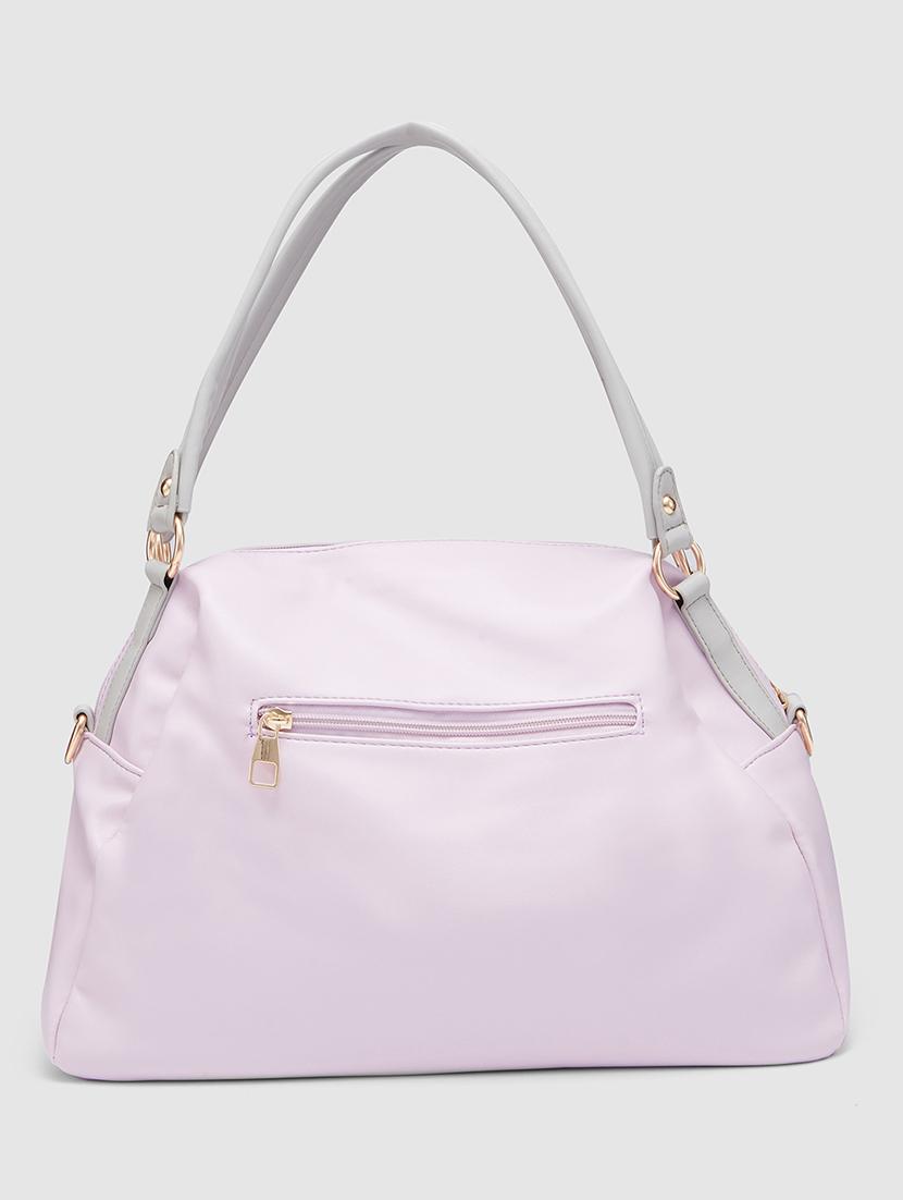 purple leatherette (pu) handbag - 20355107 -  Standard Image - 1