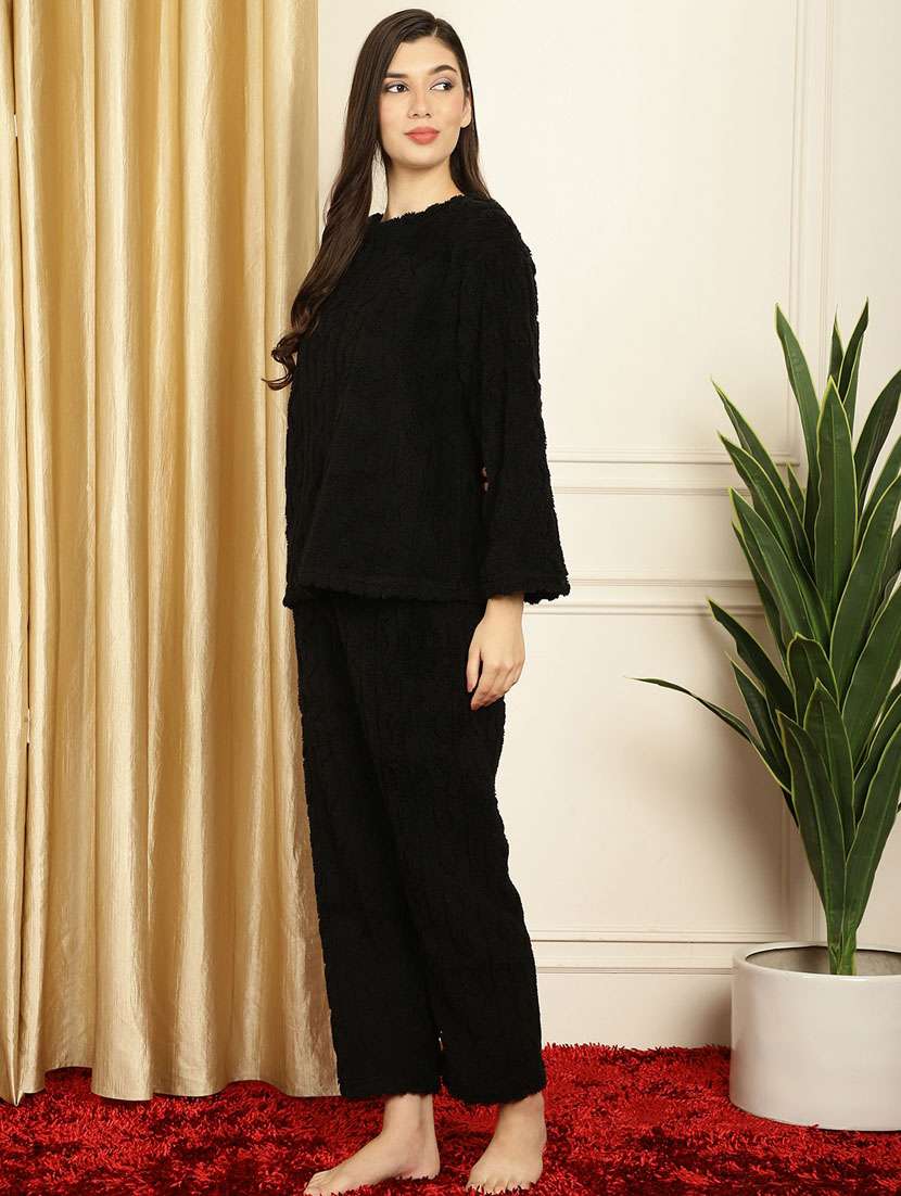women black nightwear pyjama set - 20355156 -  Standard Image - 1