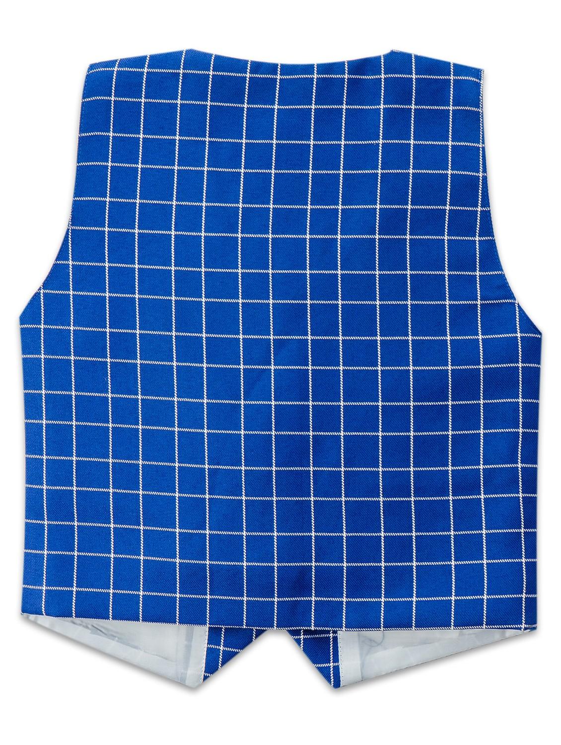 boys checked shirt with shorts & waistcoat - 20357033 - Standard Image - 4