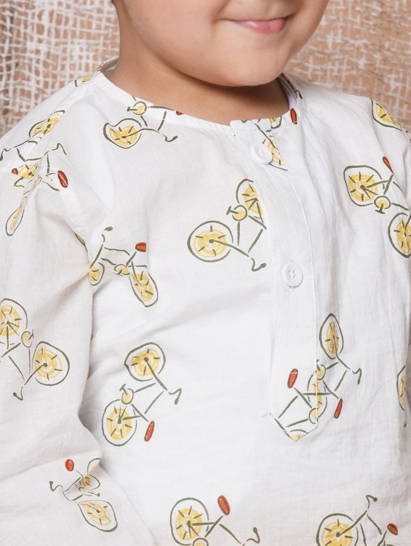 boys printed dhoti kurta set - 20359080 - Standard Image - 4