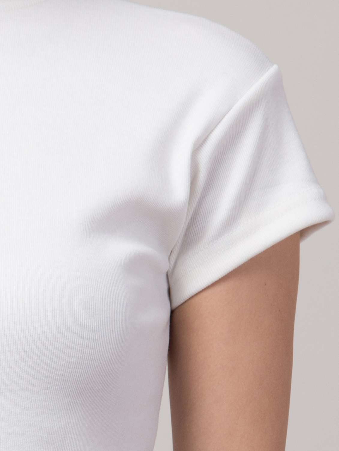 white solid short sleeves casual top - 20360026 - Standard Image - 4