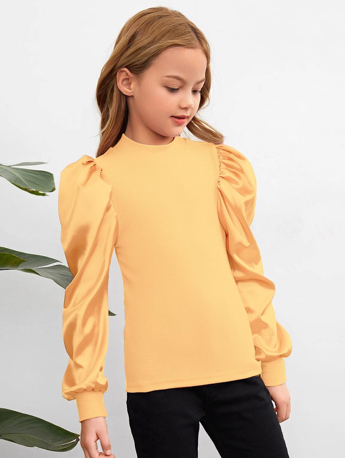 girls mock neck top - 20360057 -  Standard Image - 1