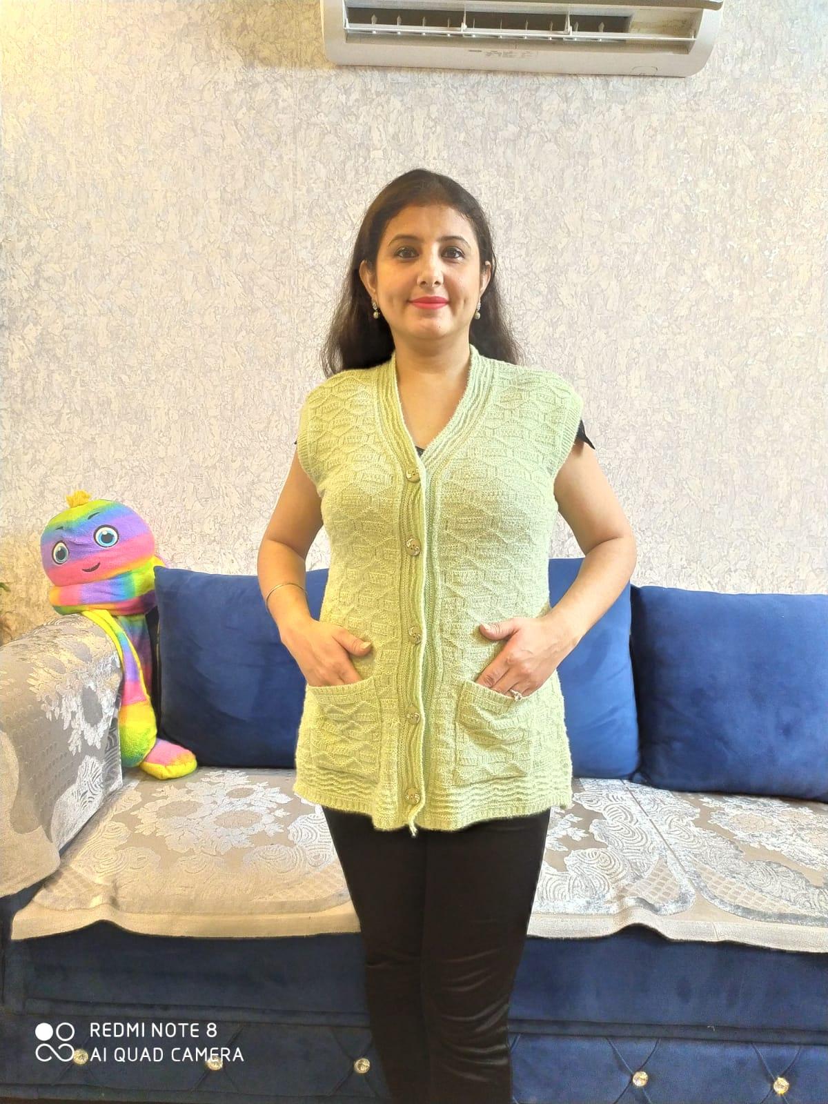 green wool cardigan - 20361441 -  Standard Image - 1