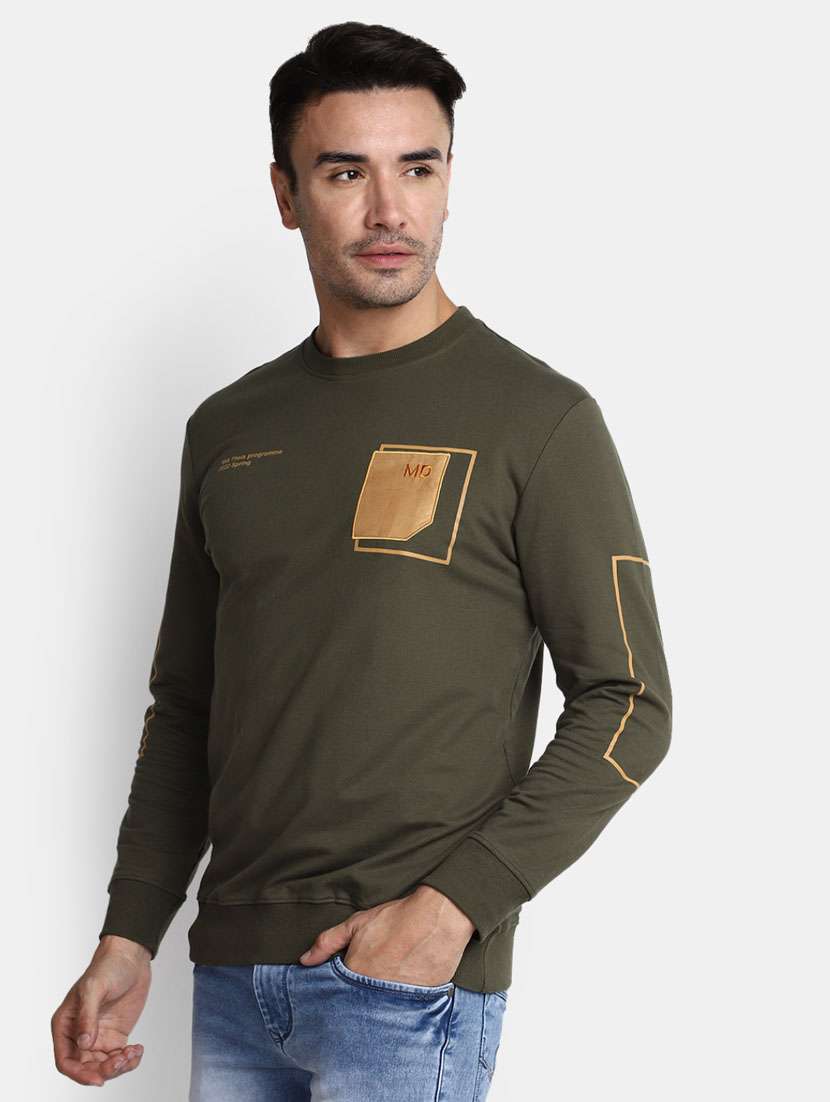 men placement print cotton t-shirt - 20361487 -  Standard Image - 1