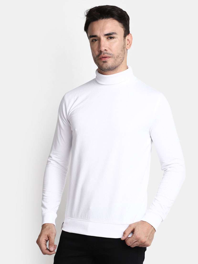 white solid cotton regular t-shirt - 20361488 -  Standard Image - 1