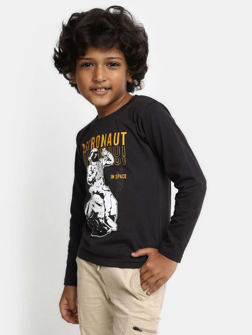 boys multi color graphic print cotton blend t-shirt - 20361571 -  Standard Image - 1