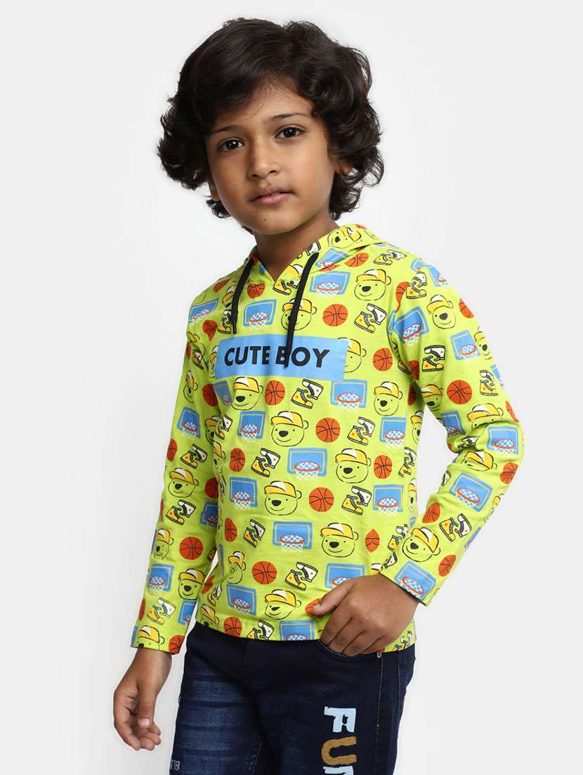 boys printed cotton blend t-shirt - 20361637 -  Standard Image - 1