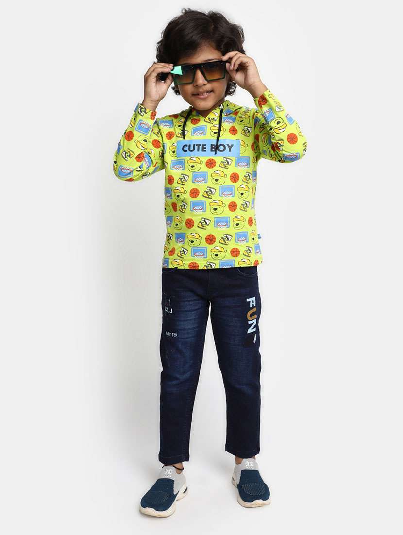 boys printed cotton blend t-shirt - 20361637 -  Standard Image - 4