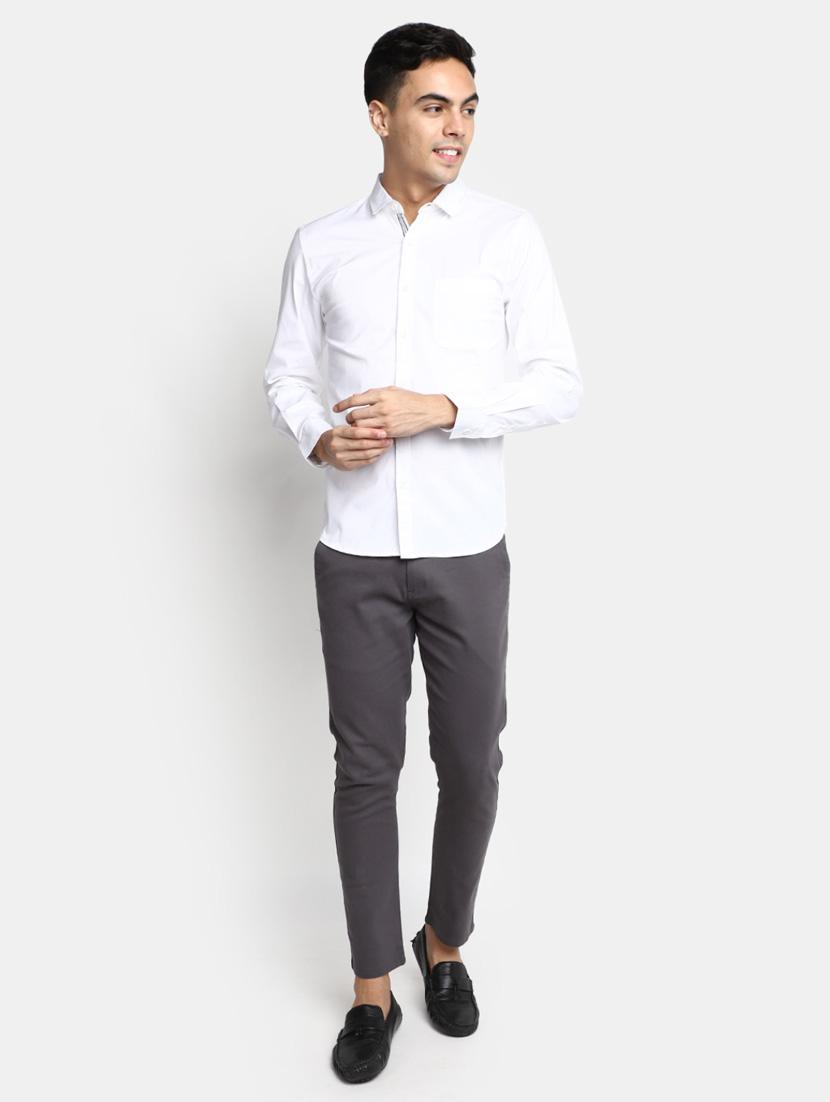 mens solid casual shirt - 20361829 - Standard Image - 4