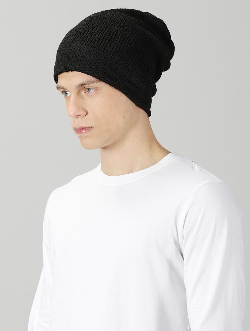 ausk men's solid winter cap - 20361871 -  Standard Image - 1