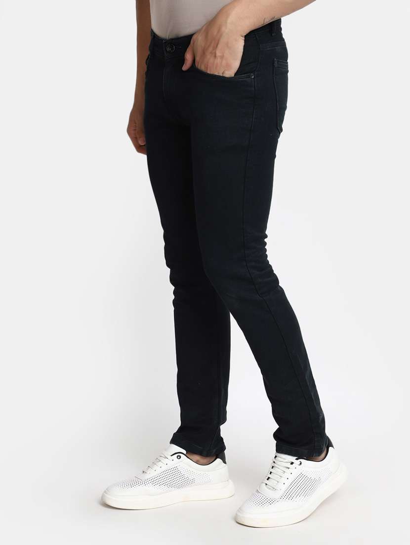 men solid mid rise jeans - 20361883 -  Standard Image - 1