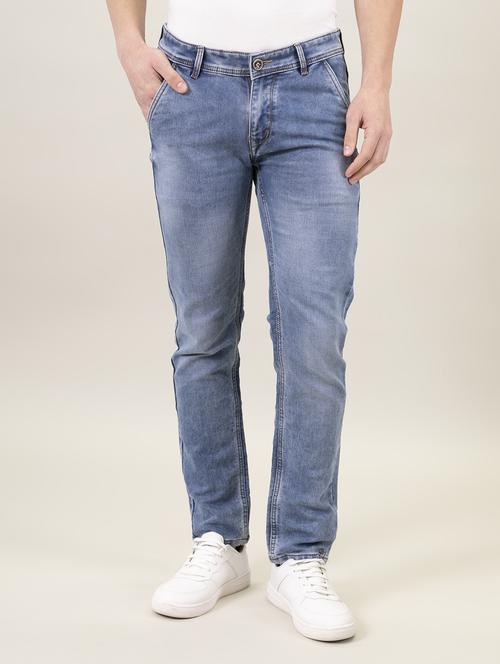 men solid mid rise jeans - 20361896 -  Standard Image - 0