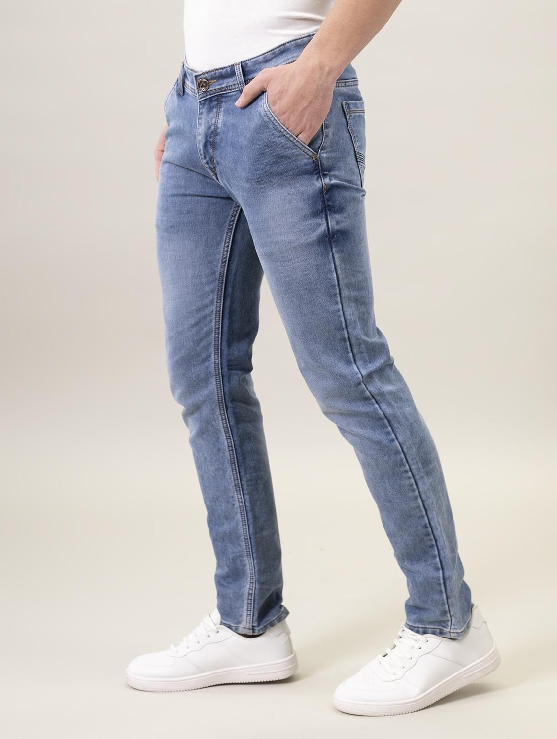 men solid mid rise jeans - 20361896 -  Standard Image - 1
