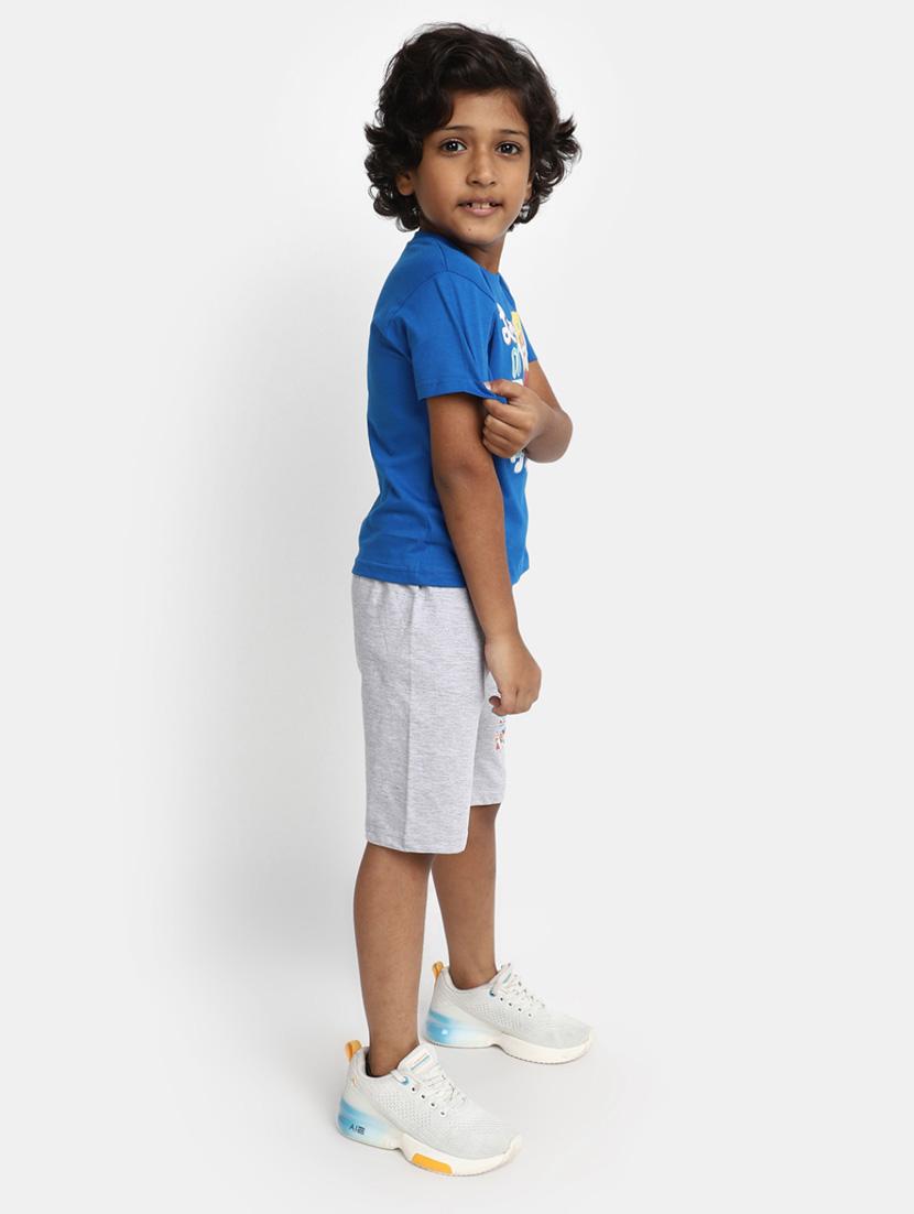 boys graphic print short twin set - 20361971 - Standard Image - 1
