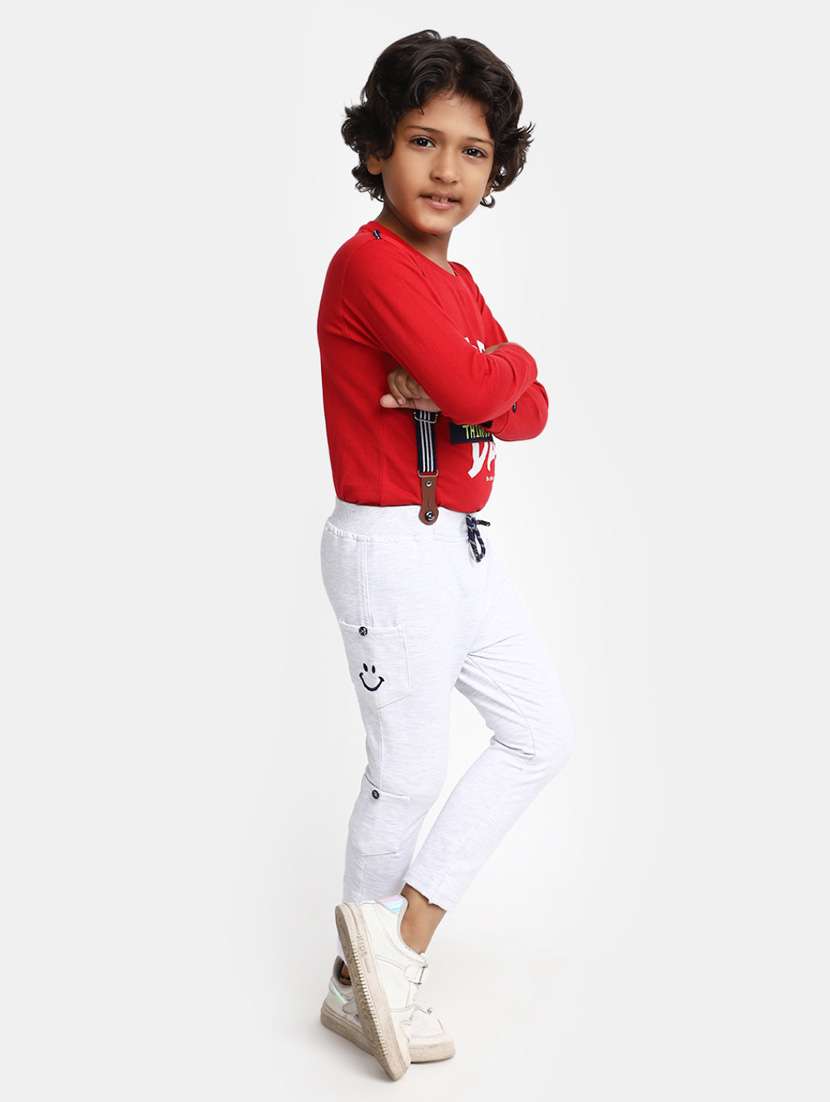 boys round neck printed full length sets with suspender  - 20361982 -  Standard Image - 1