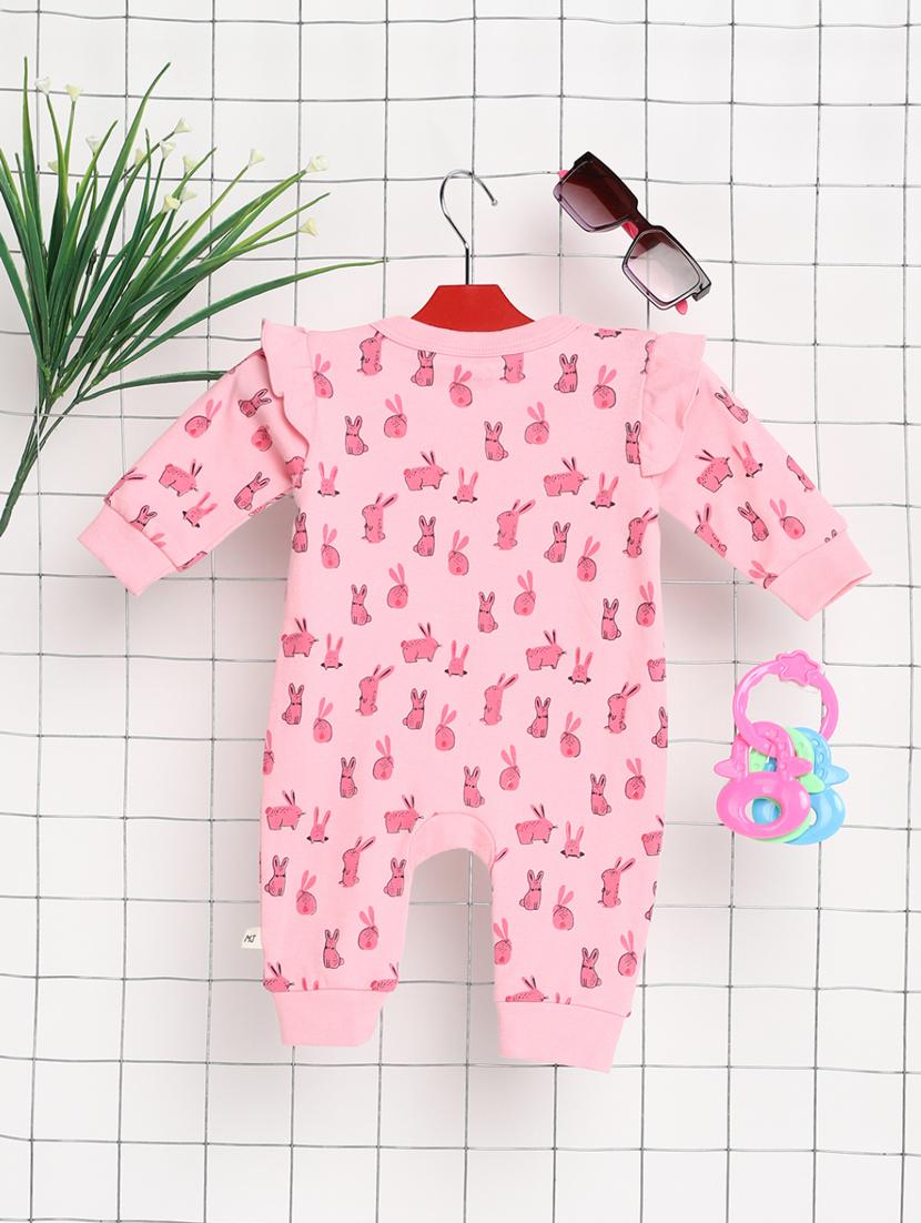 kids printed long sleeev romper - 20362103 -  Standard Image - 1