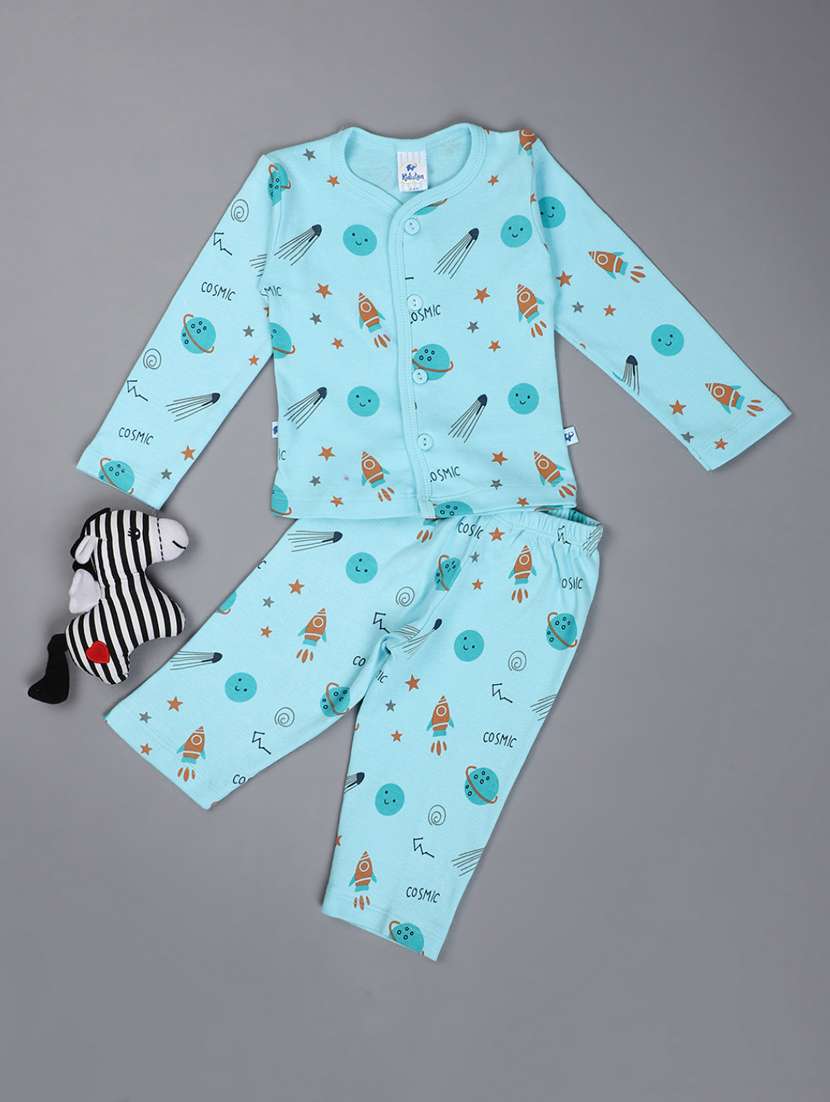 kids cotton full lenght set - 20362130 -  Standard Image - 1