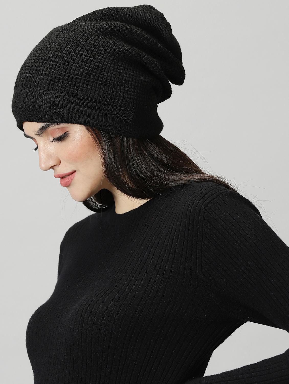 ausk women's solid winter cap - 20362182 -  Standard Image - 1