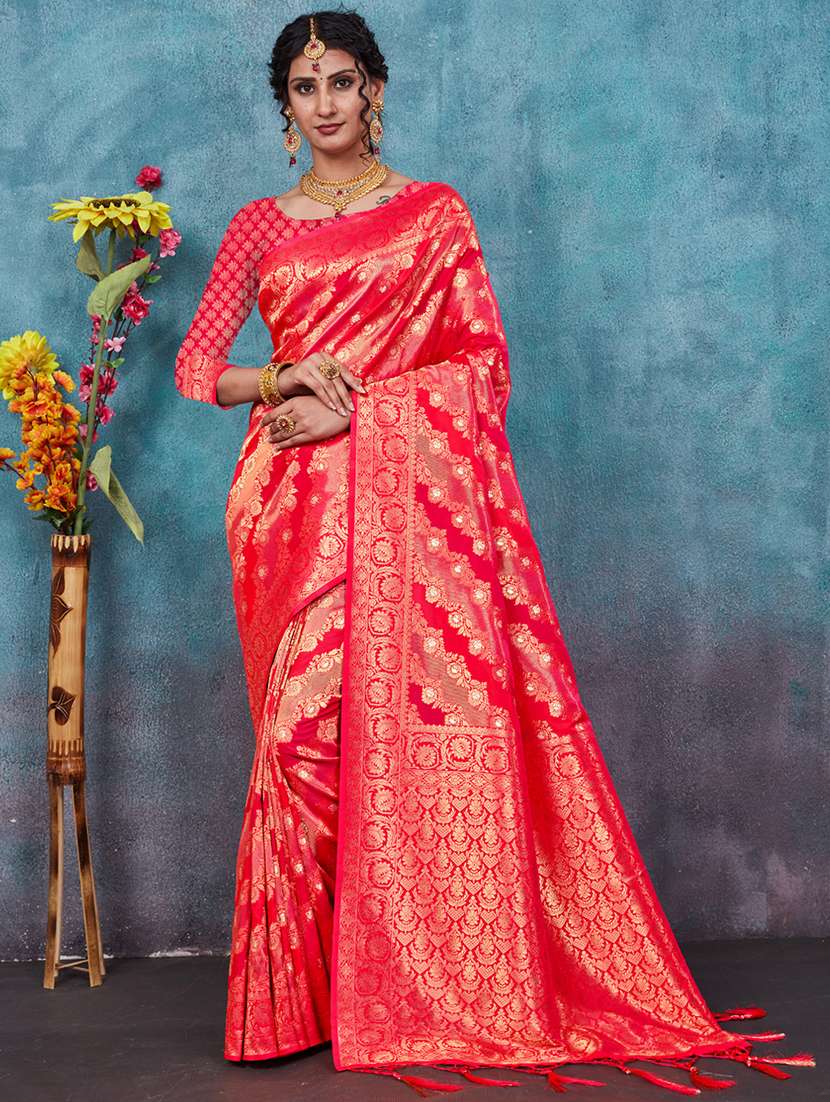 women's banarasi saree with blouse - 20363375 - Zoom Image - 0