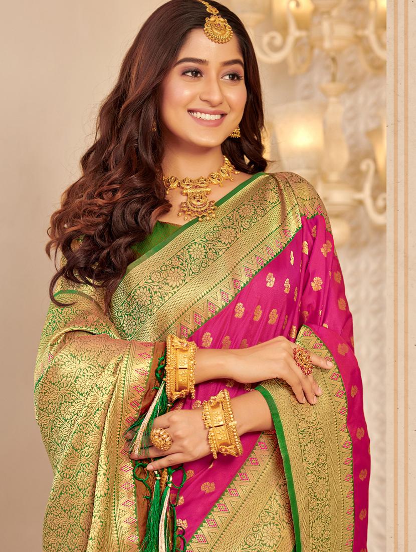 women's banarasi saree with blouse - 20363395 -  Standard Image - 1