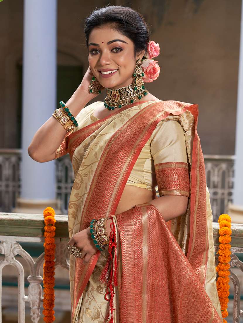 women's banarasi saree with blouse - 20363434 -  Standard Image - 1