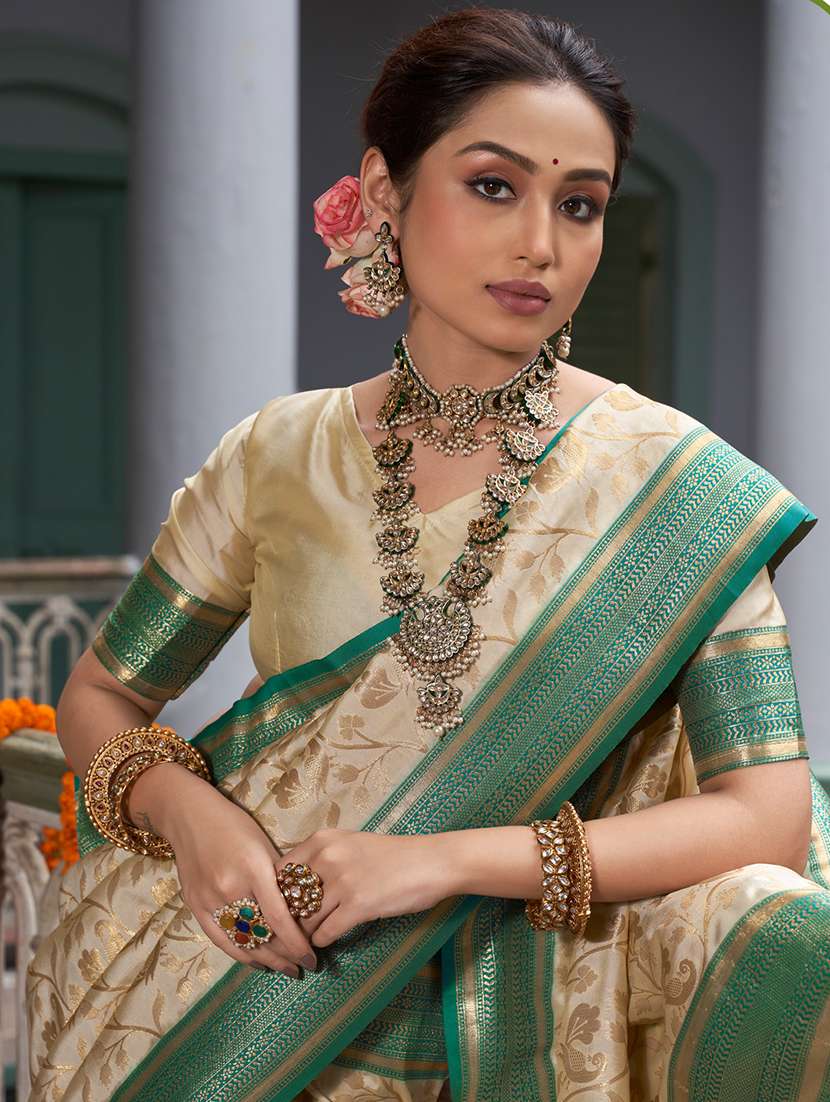 women's banarasi saree with blouse - 20363435 -  Standard Image - 1