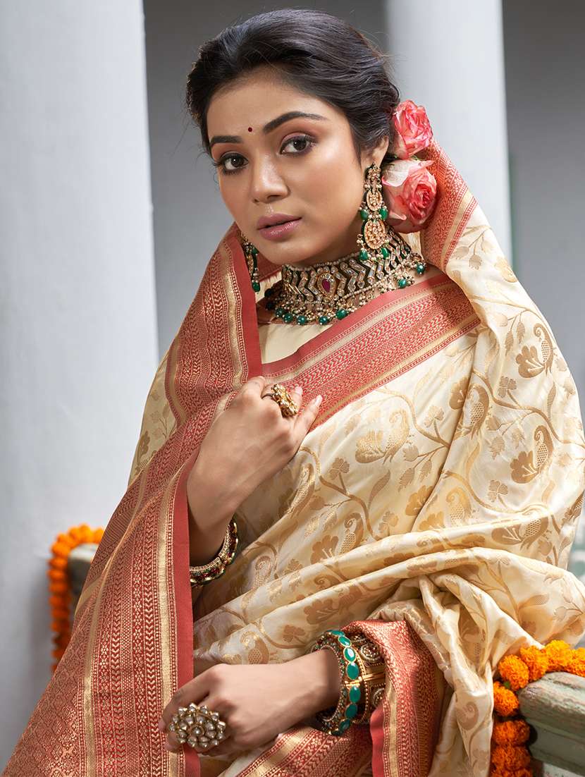 women's banarasi saree with blouse - 20363438 -  Standard Image - 1