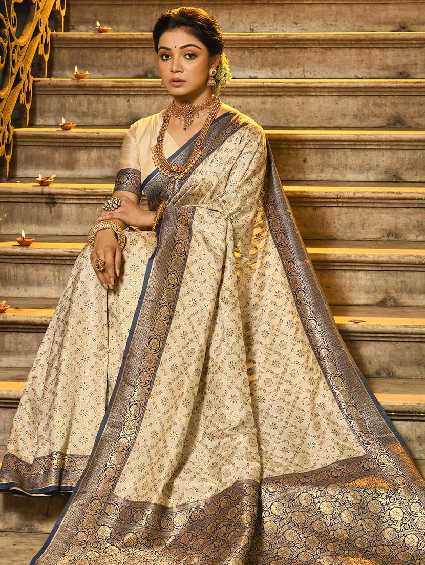 women's banarasi saree with blouse - 20363440 -  Standard Image - 1