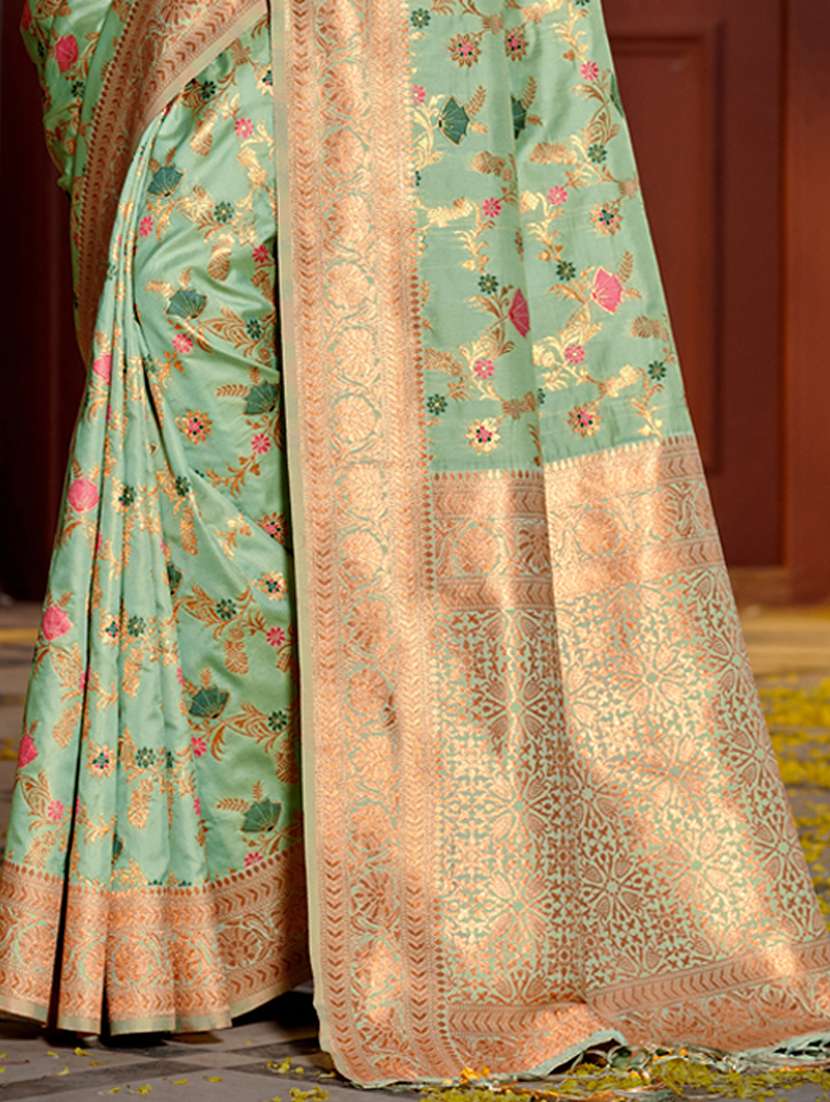 women's banarasi saree with blouse - 20363490 -  Standard Image - 1