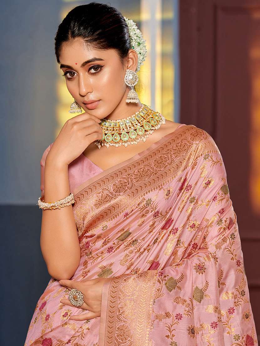 women's banarasi saree with blouse - 20363491 - Standard Image - 1