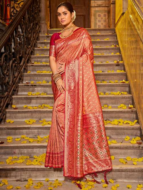 women's banarasi saree with blouse - 20363506 -  Standard Image - 0
