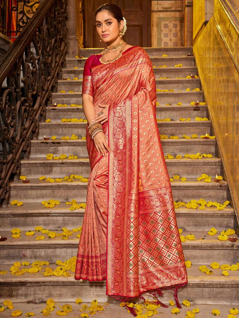 women's banarasi saree with blouse