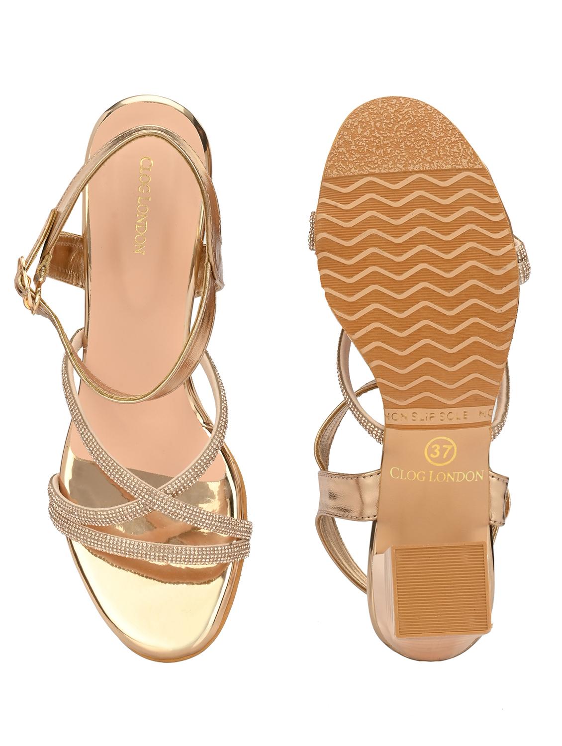 copper ankle strap sandal - 20363817 - Standard Image - 6