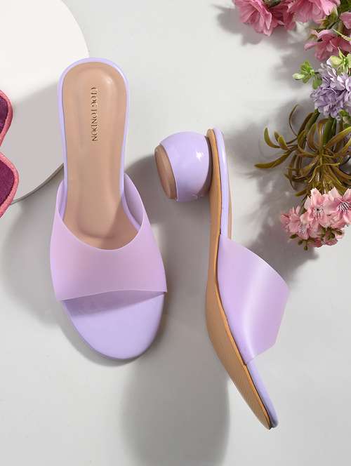 lavender slip on sandal - 20363825 -  Standard Image - 0
