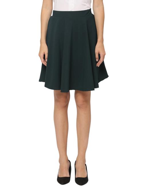 green cotton skater skirts - 20363982 - Standard Image - 0