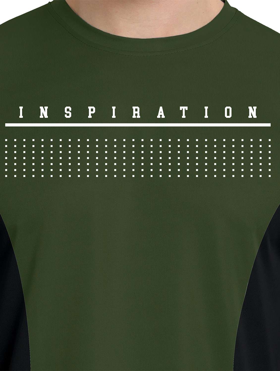 men round neck color block sports t-shirt - 20367202 -  Standard Image - 4