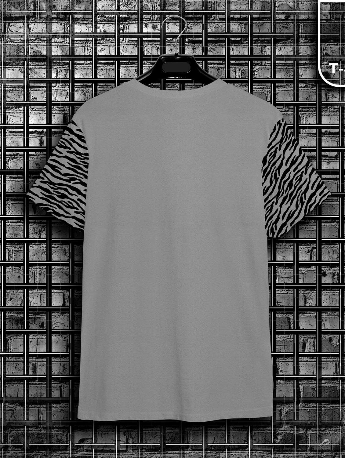 grey printed short sleeve t-shirt - 20367245 -  Standard Image - 1