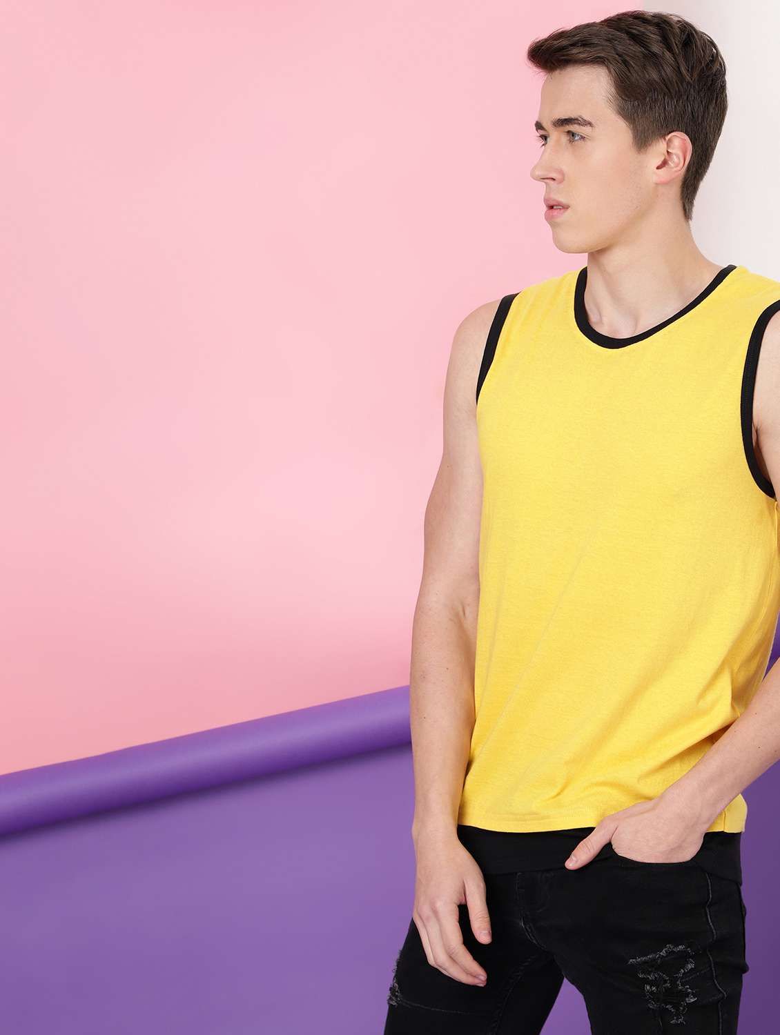yellow cotton vest - 20367293 -  Standard Image - 4