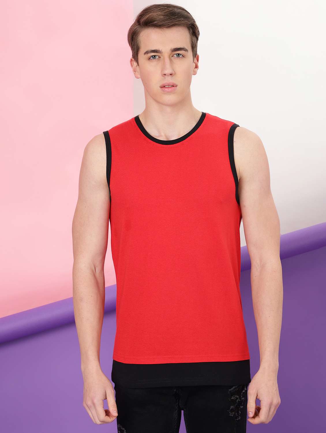 pack of 2 round neck vest - 20367319 -  Standard Image - 1