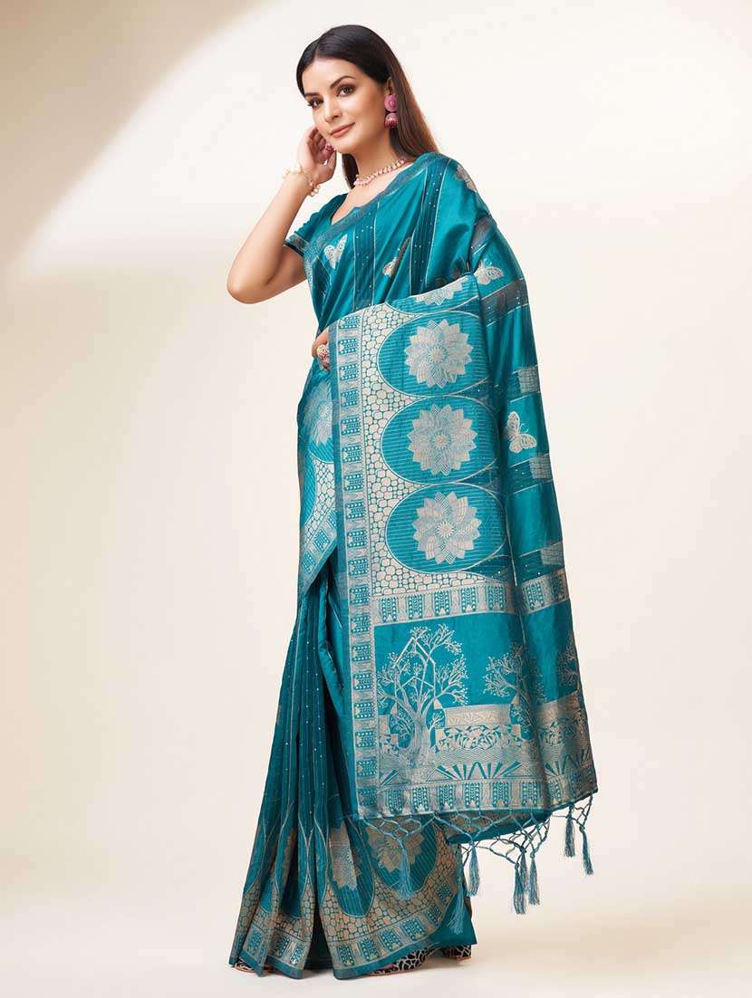 women self design banarasi saree with blouse - 20367461 -  Standard Image - 1