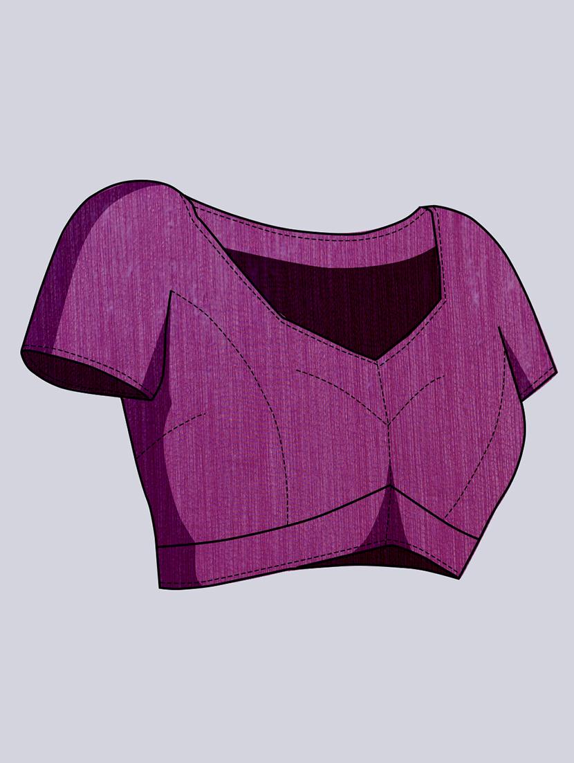 purple colored embellished saree - 20367475 - Standard Image - 4