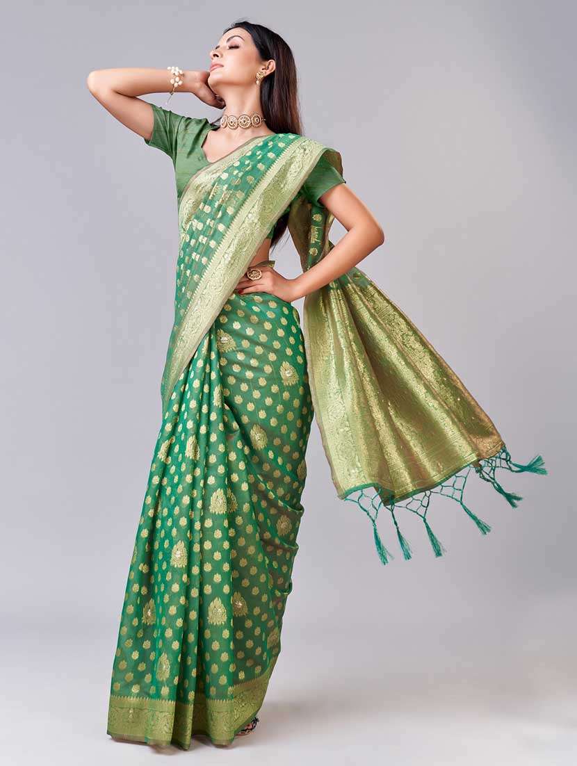 women's banarasi saree with blouse - 20367506 -  Standard Image - 1