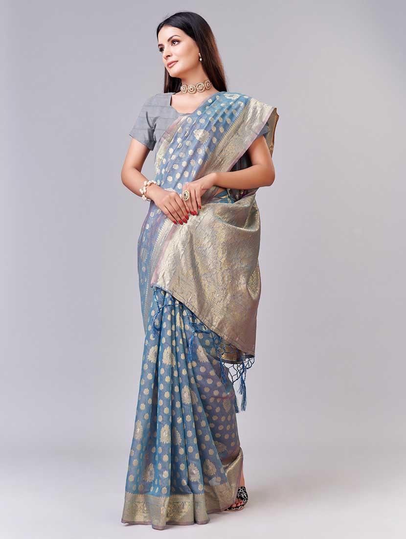 women's banarasi saree with blouse - 20367510 -  Standard Image - 1