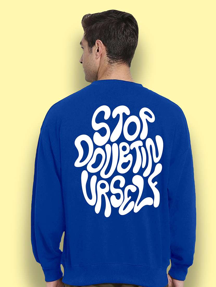 men long sleeves front & back print sweatshirt - 20367616 -  Standard Image - 1