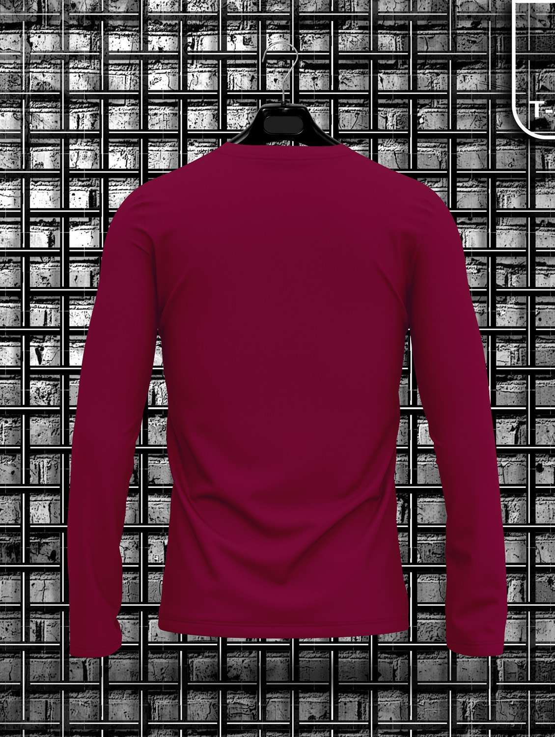 maroon cotton blend front print t-shirt - 20367733 -  Standard Image - 1