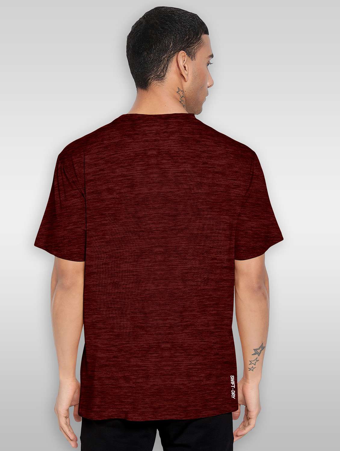 maroon solid short sleeve t-shirt - 20367859 -  Standard Image - 1
