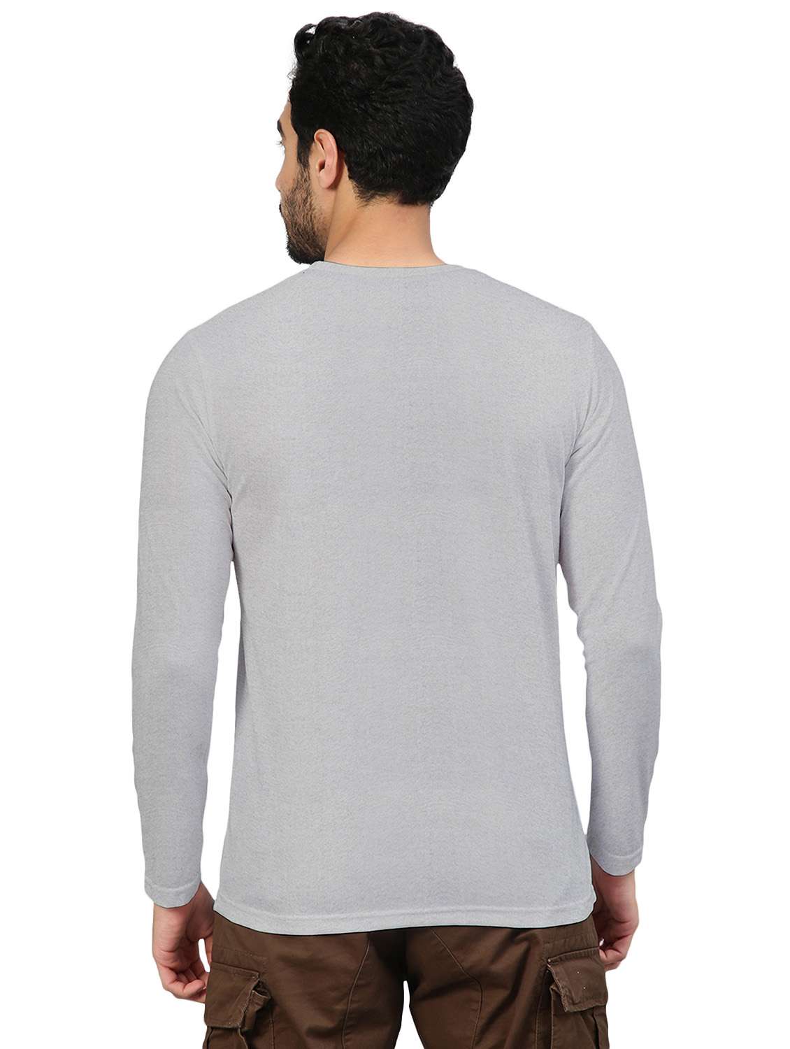 pack of 2 grey solid t-shirt - 20368073 -  Standard Image - 4
