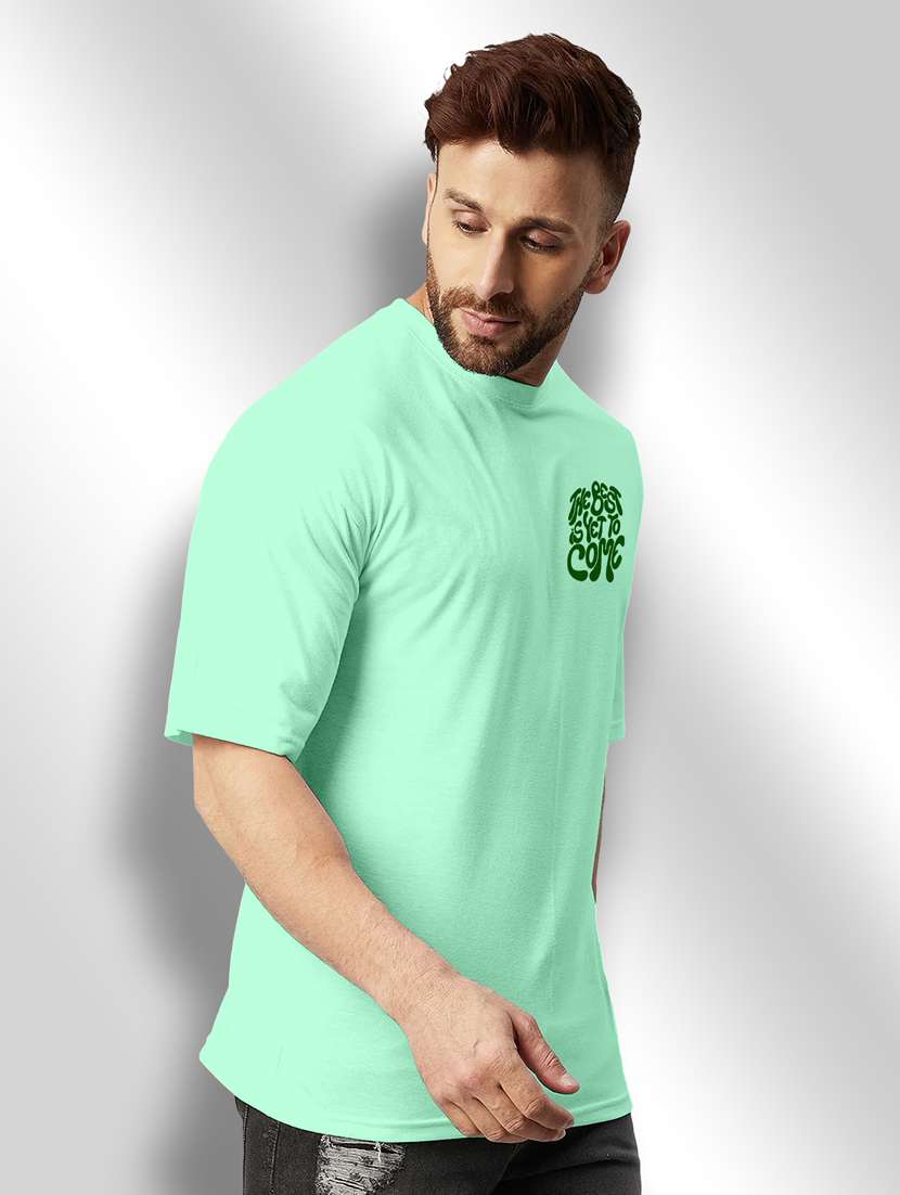 green printed round neck t-shirt - 20368671 -  Standard Image - 1